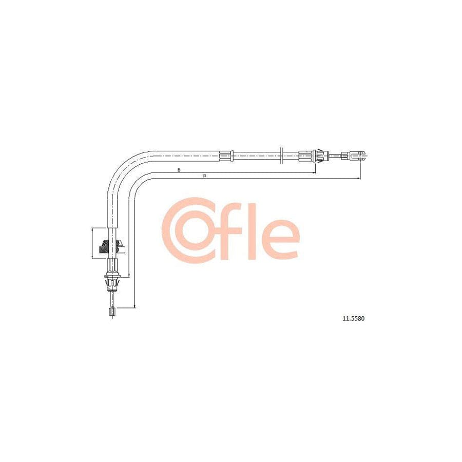 Cofle 92.11.5580 Hand Brake Cable for Ford Transit