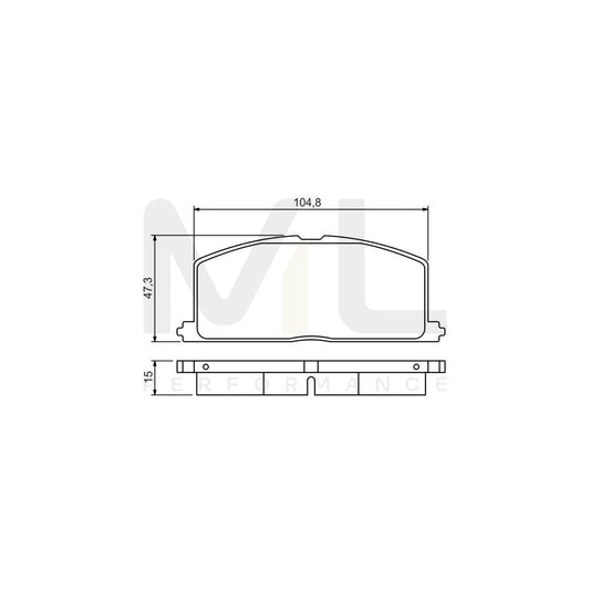 Bosch 0986495234 Brake Pad Set BP1532 | ML Performance Car Parts