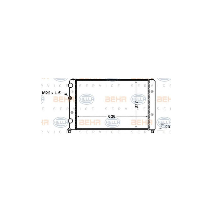 Hella 8MK 376 704-721 Engine Radiator