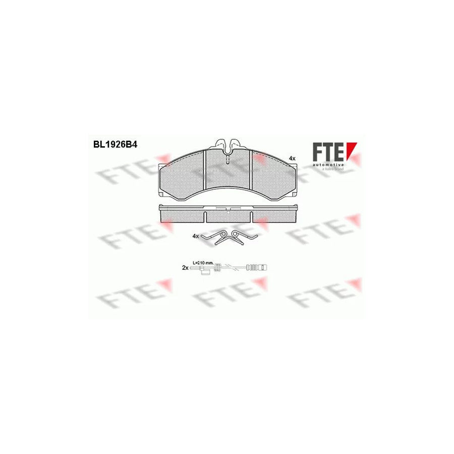 FTE Bl1926B4 Brake Pad Set