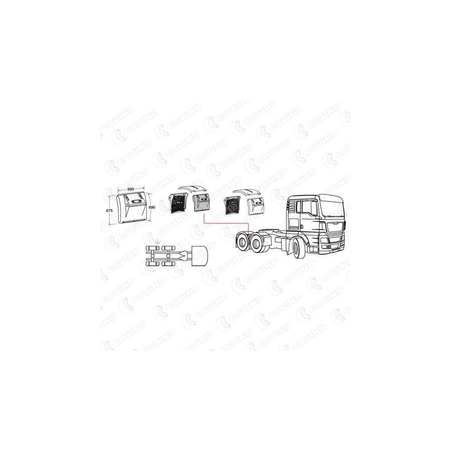Covind Tgx/533 Wing Fender
