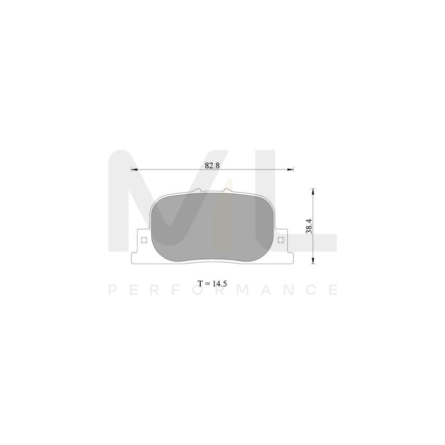 Bosch 0986Ab2654 Brake Pad Set BP2654N | ML Performance Car Parts