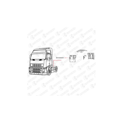 Covind 3Fh/528 Holder, Mudguard