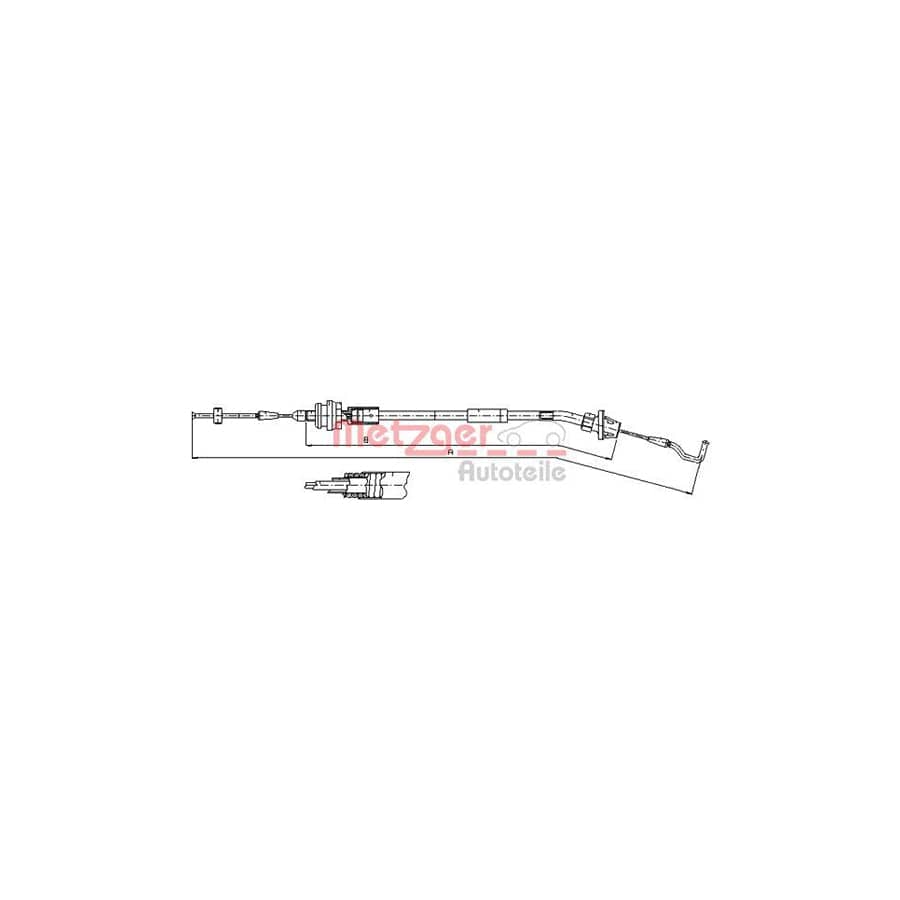 METZGER 11.1624 Throttle Cable for BMW 3 Series