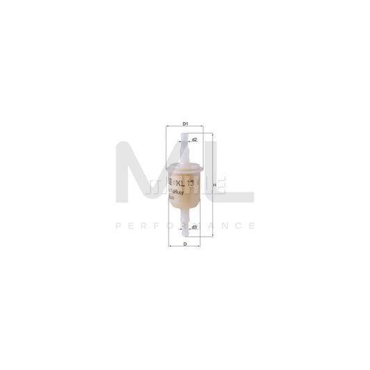MAHLE ORIGINAL KL 13 OF Fuel filter In-Line Filter | ML Performance Car Parts