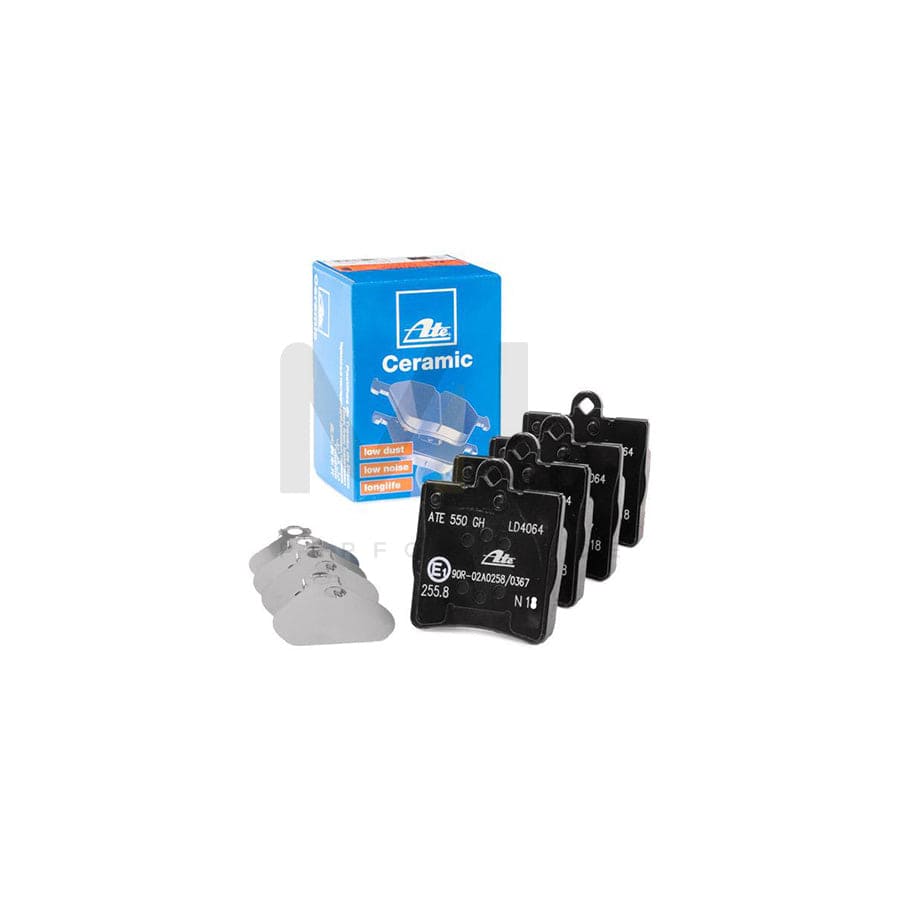 ATE Ceramic 13.0470-4064.2 Brake pad set excl. wear warning contact, not prepared for wear indicator, with accessories