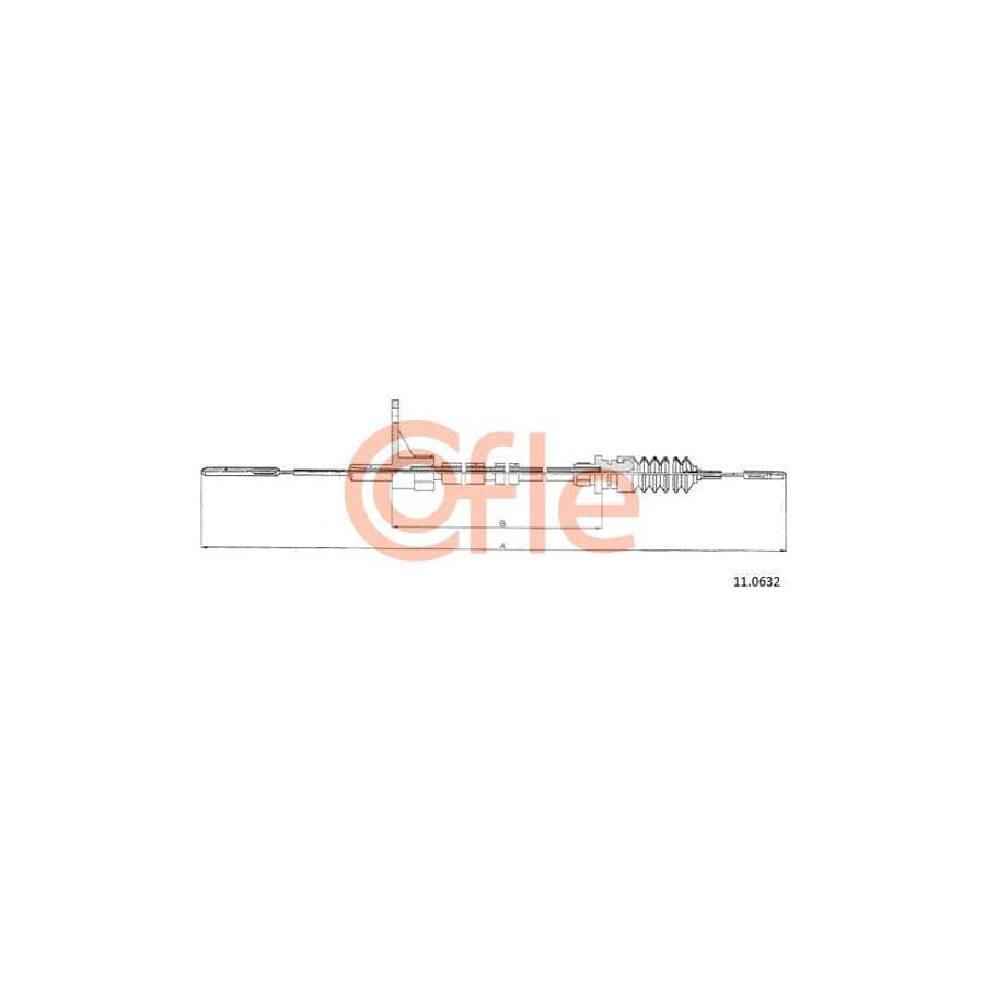 COFLE 11.0632 Throttle Cable for VW TRANSPORTER