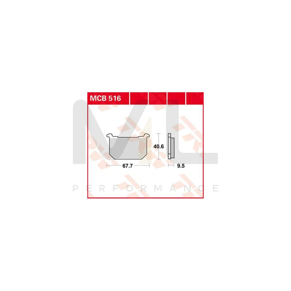 TRW Organic Allround Mcb516 Brake Pad Set | ML Performance Car Parts