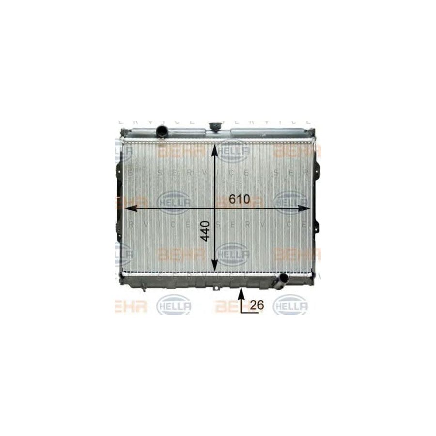 Hella 8MK 376 763-311 Engine Radiator For Hyundai Galloper Ii