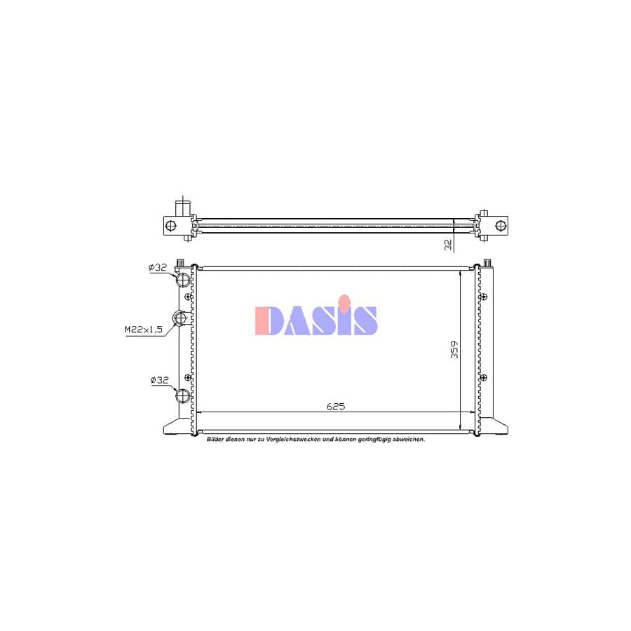 AKS Dasis 040012N Engine Radiator