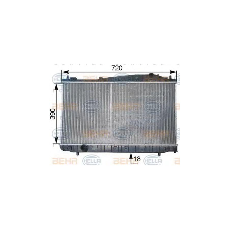 Hella 8MK 376 763-261 Engine Radiator
