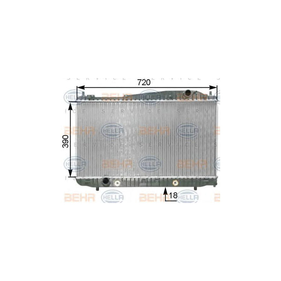 Hella 8MK 376 763-251 Engine Radiator