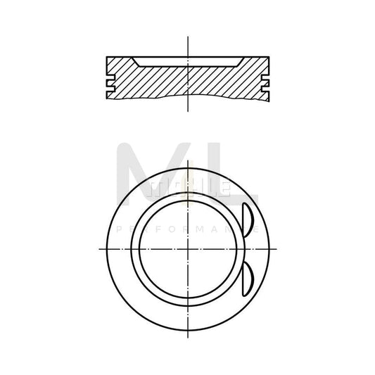 MAHLE ORIGINAL 038 35 00 Piston 83,01 mm | ML Performance Car Parts