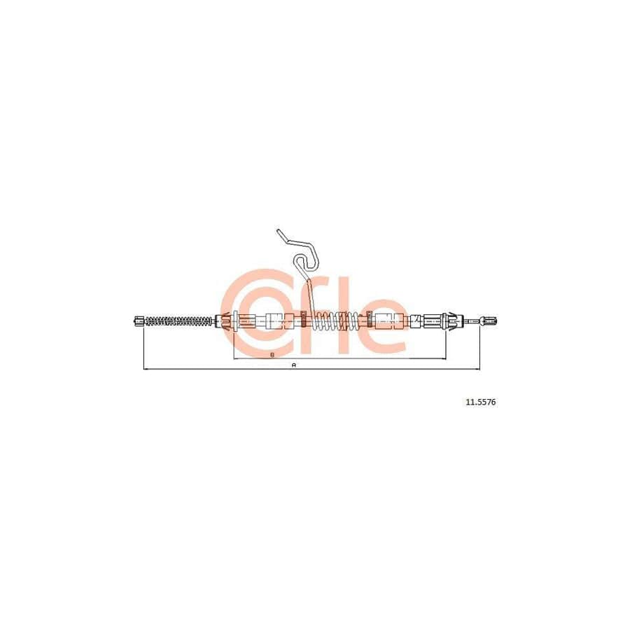 Cofle 92.11.5576 Hand Brake Cable for Ford Transit