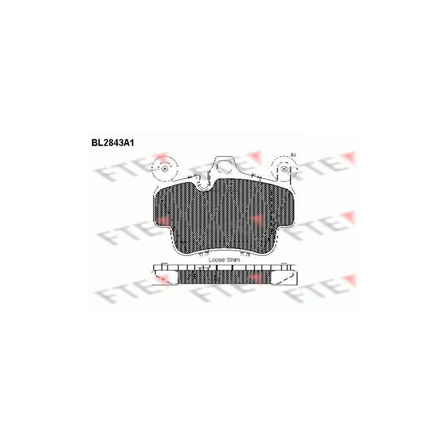 FTE Bl2843A1 Brake Pad Set