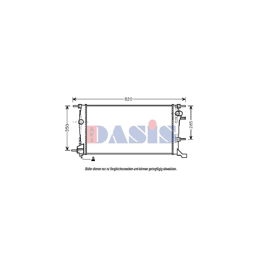 AKS Dasis 180065N Engine Radiator