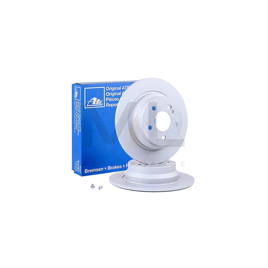 ATE 24.0110-0278.1 Brake Disc Solid, Coated, with bolts/screws  - 1 piece