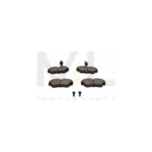 Bosch 0986424672 Brake Pad Set With Integrated Wear Sensor, With Anti-Squeak Plate, With Bolts/Screws, With Accessories BP388 | ML Performance Car Parts