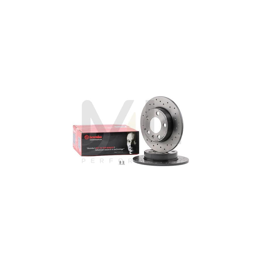 BREMBO XTRA LINE 08.7165.1X Brake Disc Perforated, Solid, Coated, with bolts/screws | ML Performance Car Parts