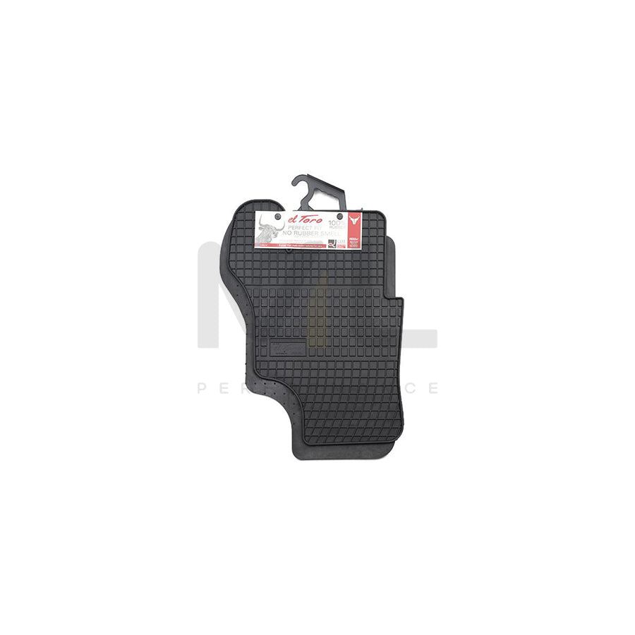 FROGUM Tailored D00861 Floor mat set for VW TRANSPORTER Elastomer, Front, Quantity: 2, Black, (LHD)