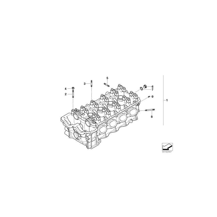 Genuine BMW 11127557932 E90 Cylinder Head (Inc. 320si) | ML Performance US Car Parts