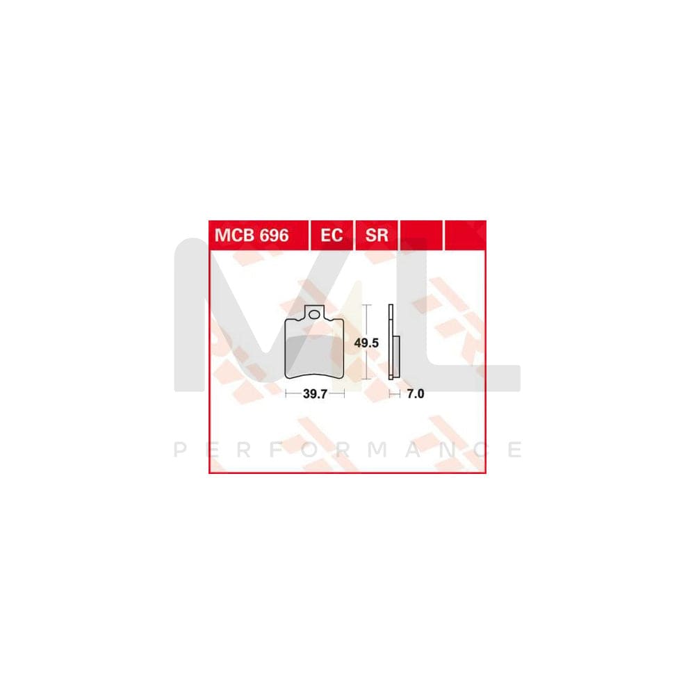 TRW Sinter Sportive Scooter Mcb696Sr Brake Pad Set | ML Performance Car Parts
