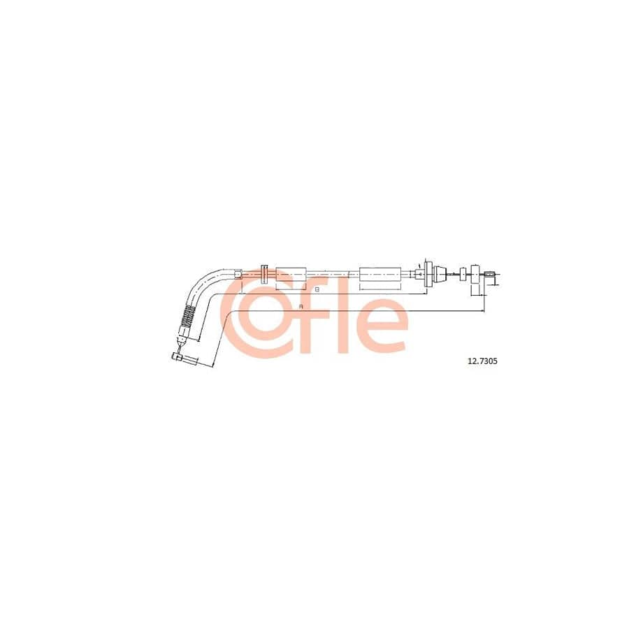 COFLE 12.7305 Throttle Cable for FIAT Panda I Hatchback (141)
