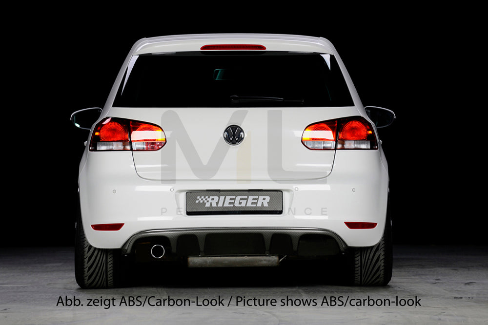 Rieger 00099801 VW Mk6 Golf Rear Diffuser 3 | ML Performance UK Car Parts