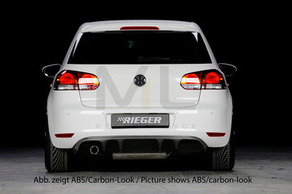 Rieger 00099801 VW Mk6 Golf Rear Diffuser 3 | ML Performance UK Car Parts
