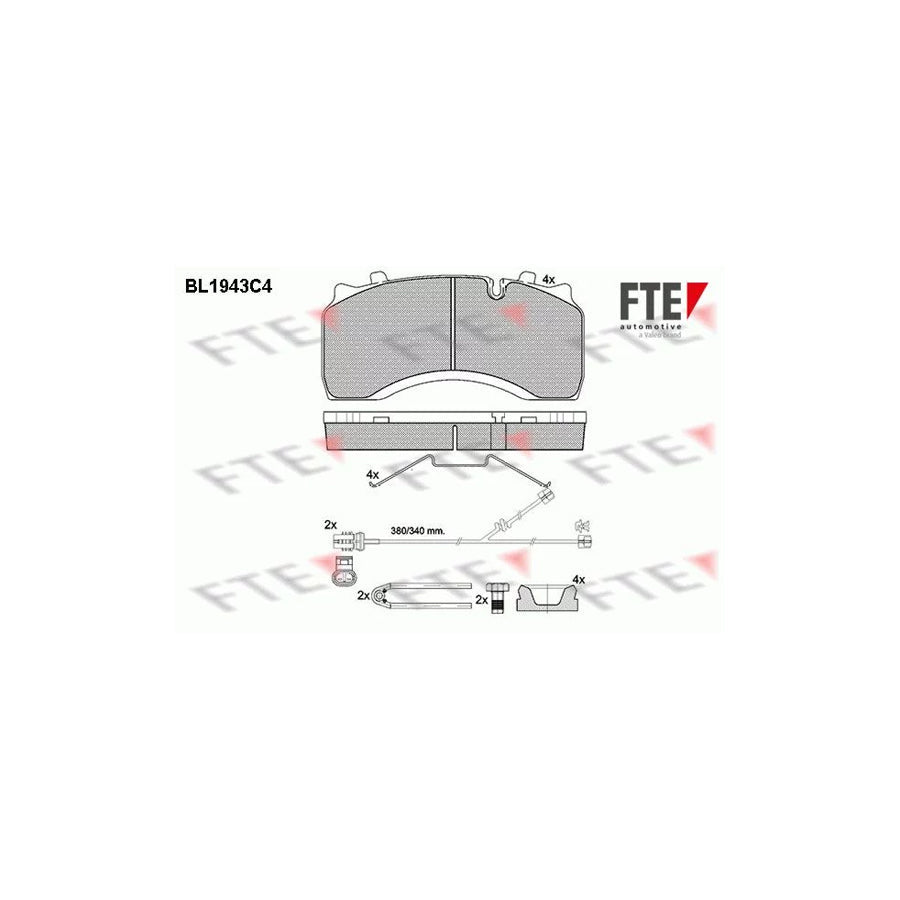 FTE Bl1943C4 Brake Pad Set