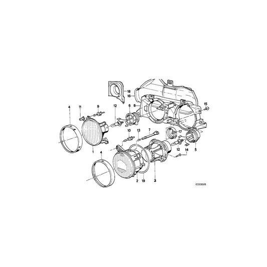 Genuine BMW 63121386715 E30 Lamp Lens Left HELLA (Inc. 316i, 325ix & 320is) | ML Performance US Car Parts