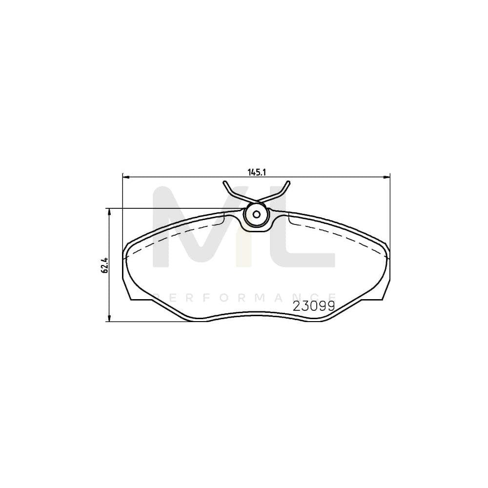 Hella 8DB 355 011-091 Brake Pad Set