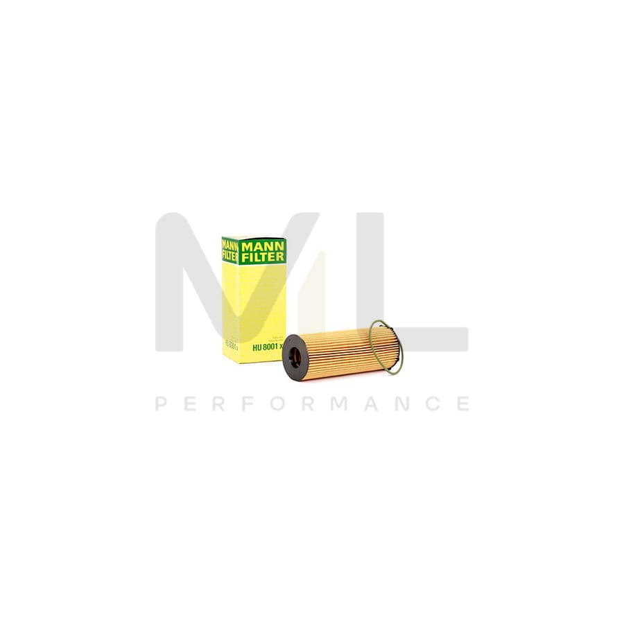 MANN-FILTER HU 8001 x Oil Filter with seal, Filter Insert