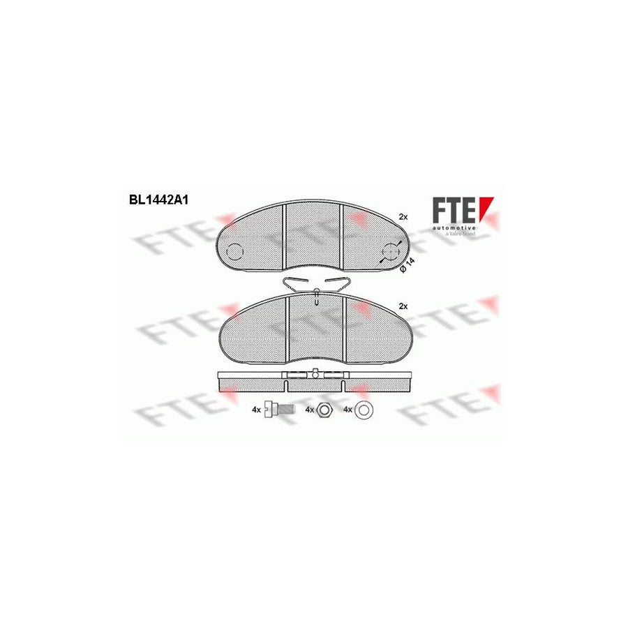 FTE 9500014 Brake Pad Set