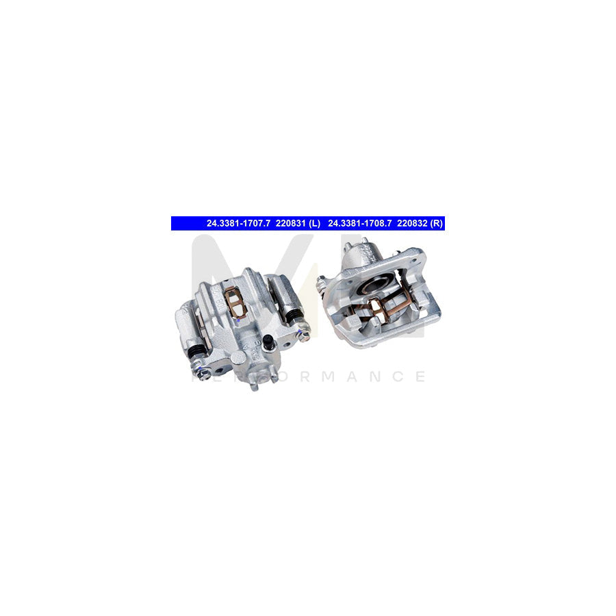 ATE 24.3381-1708.7 Brake Caliper with holder