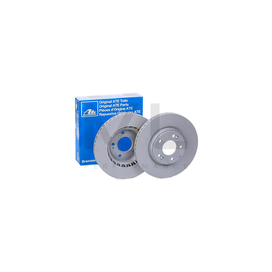 ATE 24.0125-0215.1 Brake Disc Vented, Coated, Alloyed / High-carbon  - 1 piece