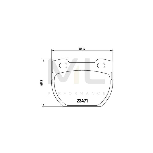 Brembo P 44 006 Brake Pad Set For Land Rover Defender Excl. Wear Warning Contact | ML Performance Car Parts
