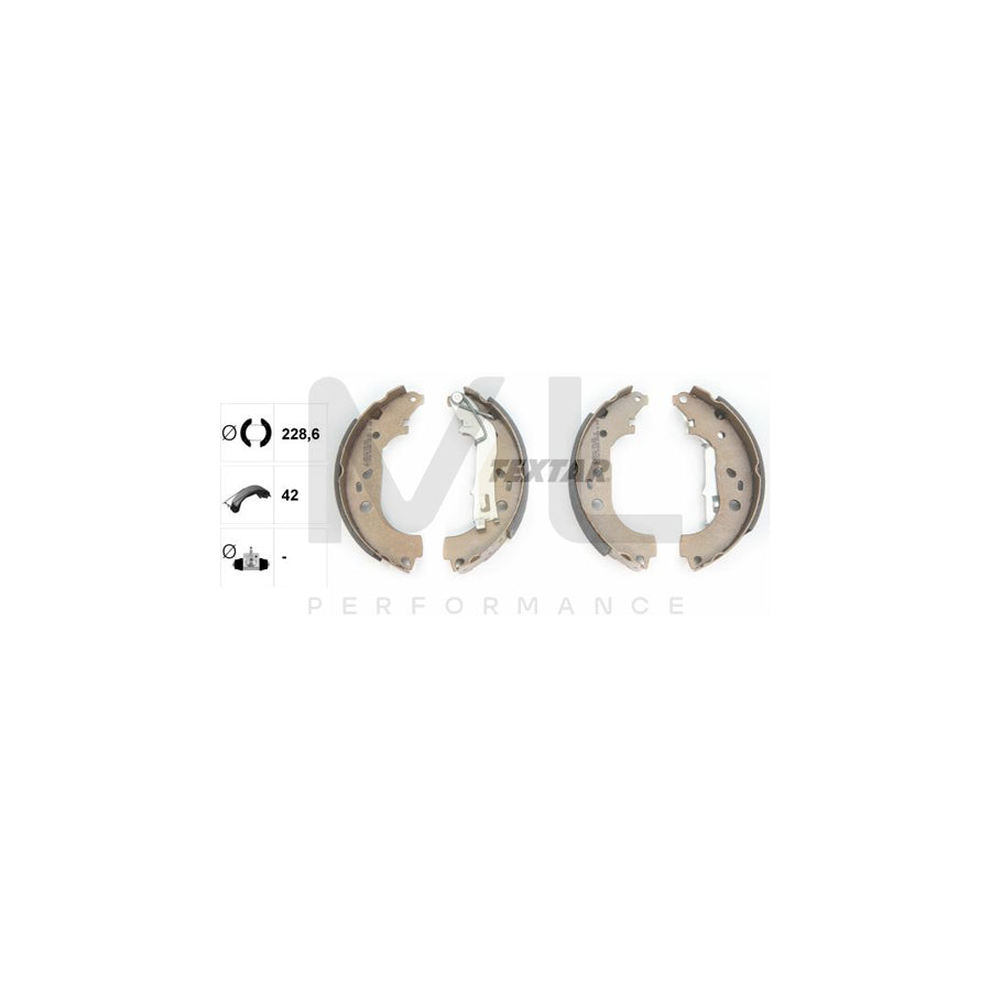 TEXTAR 91067600 Brake Shoe Set with handbrake lever | ML Performance Car Parts