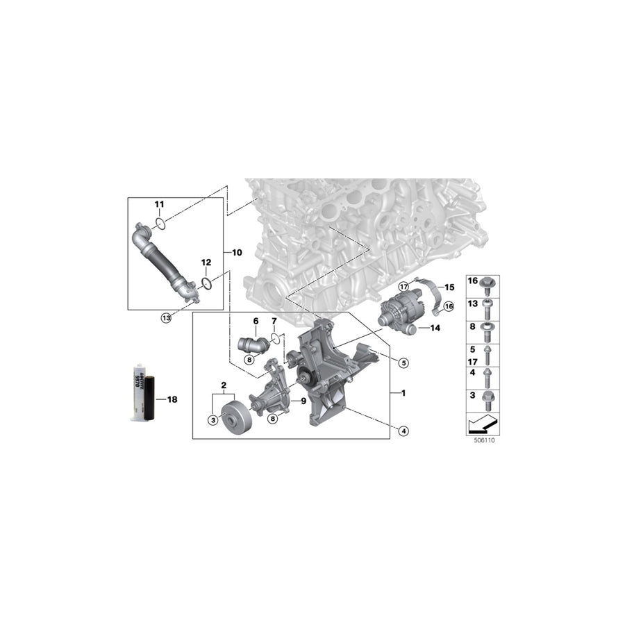 Genuine BMW 11519489804 G11 G12 G05 Connector (Inc. 745eX, 745LeX & 745e) | ML Performance US Car Parts