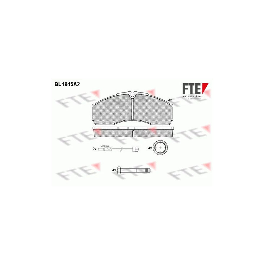 FTE 9500012 Brake Pad Set