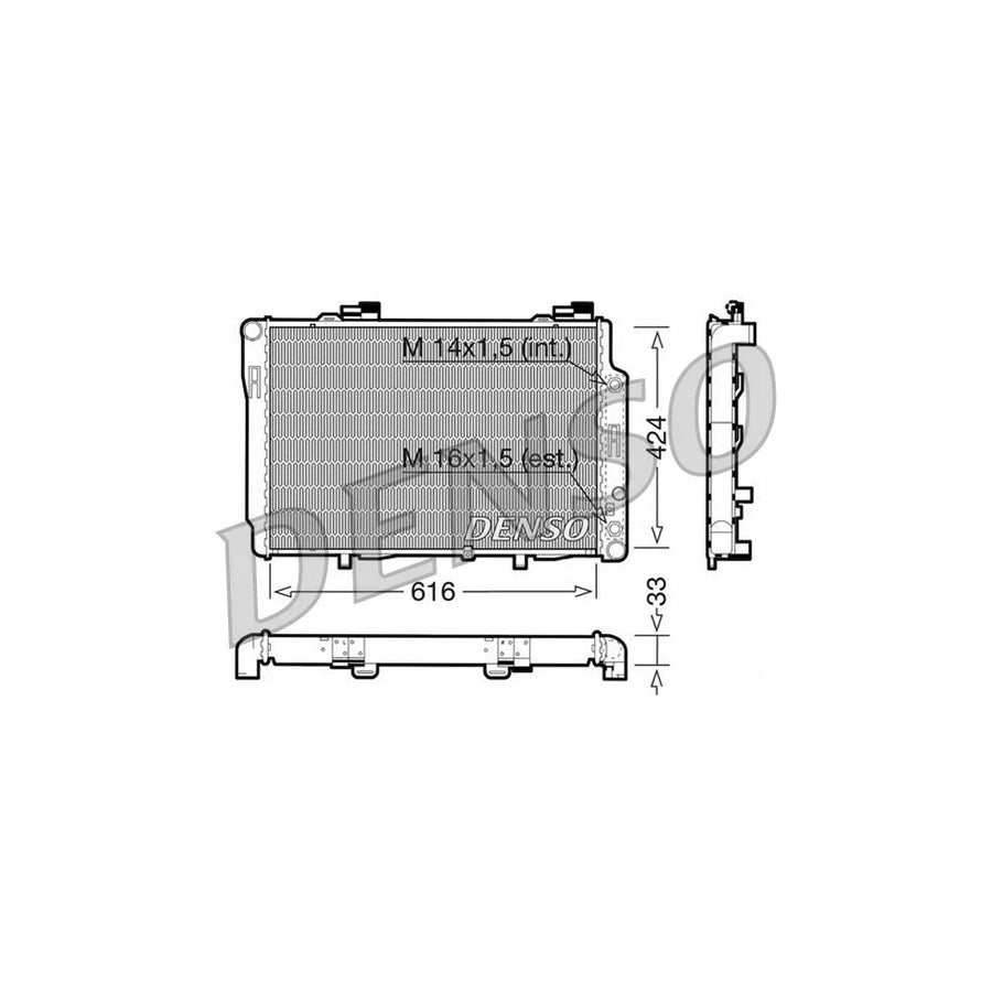 DENSO DRM17071 Engine Radiator