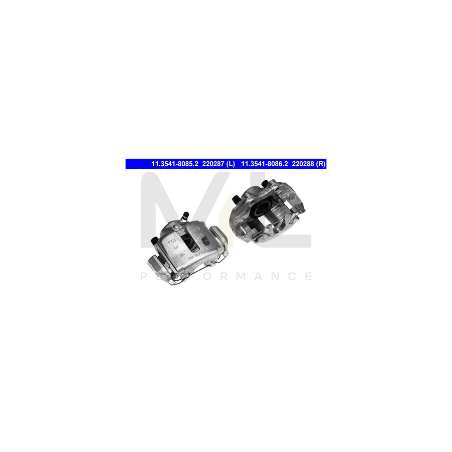 ATE 11.3541-8085.2 Brake Caliper with holder