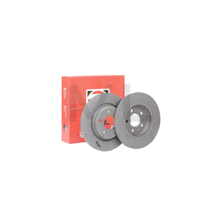 ZIMMERMANN 100.3333.53 Brake Disc Slotted, Solid, Coated  - 1 piece