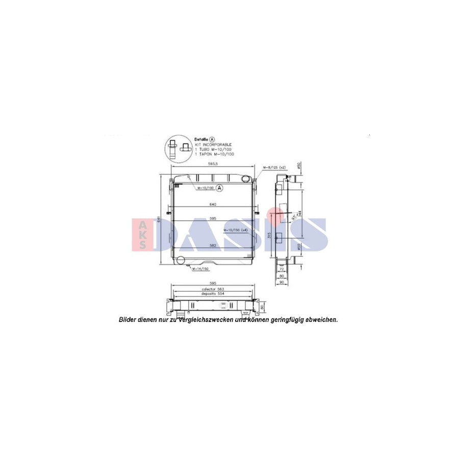 AKS Dasis 070031N Engine Radiator