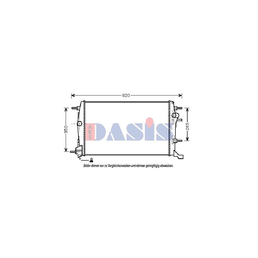 AKS Dasis 180067N Engine Radiator