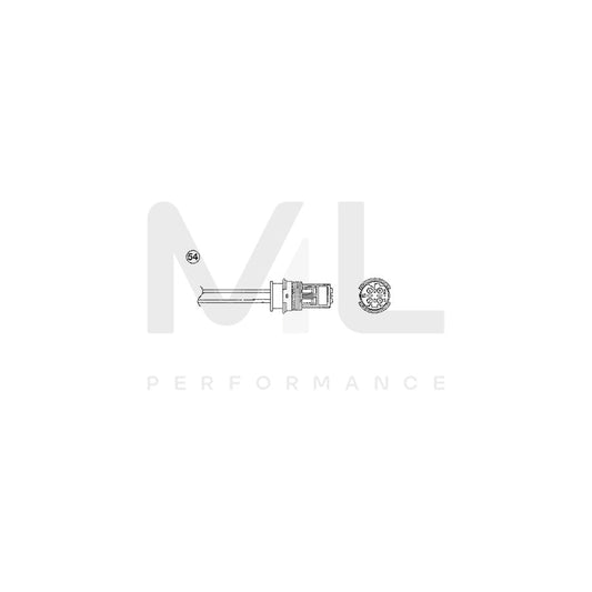 NTK Lambda Sensor / O2 Sensor (NGK 1975) - OTA7N-5D2 | ML Car Parts UK | ML Performance