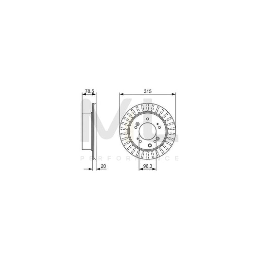 BOSCH 0 986 479 793 Brake Disc for KIA Sorento I (JC) Vented, Oiled, High-carbon | ML Performance Car Parts