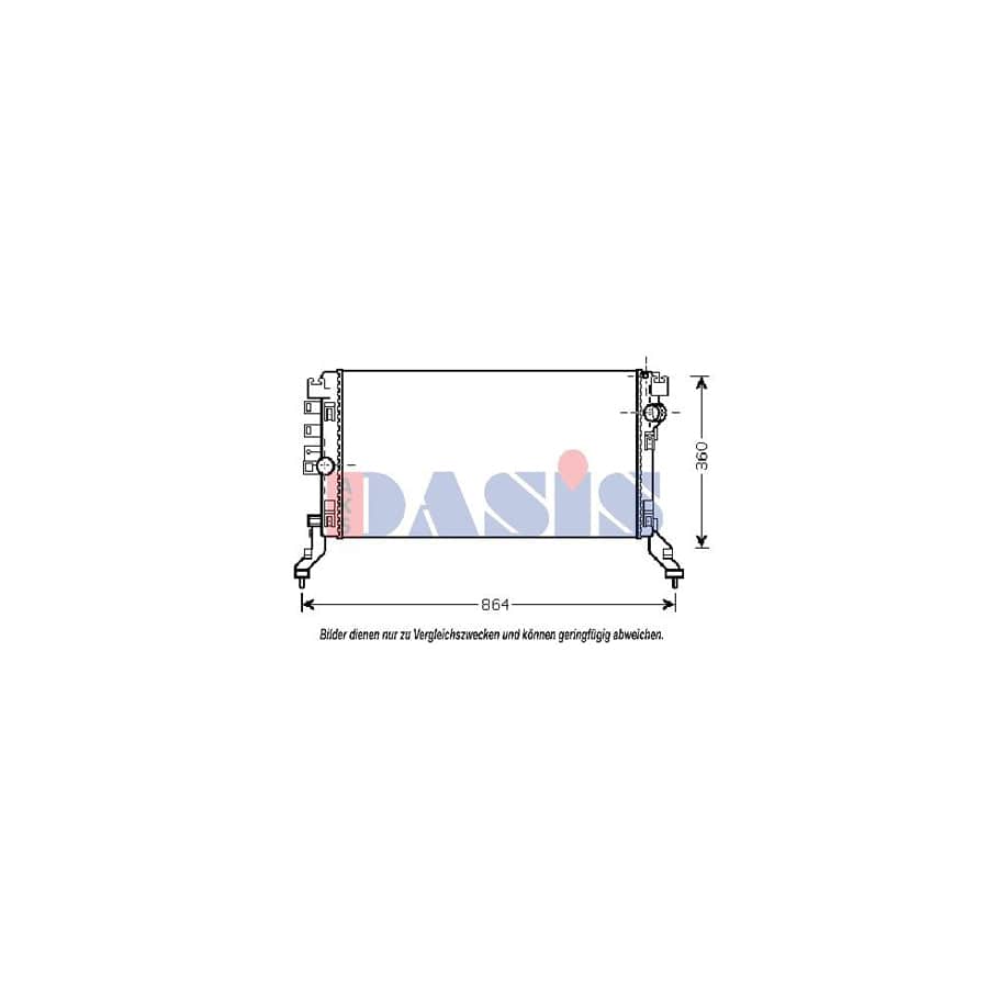 AKS Dasis 180071N Engine Radiator for Renault Laguna