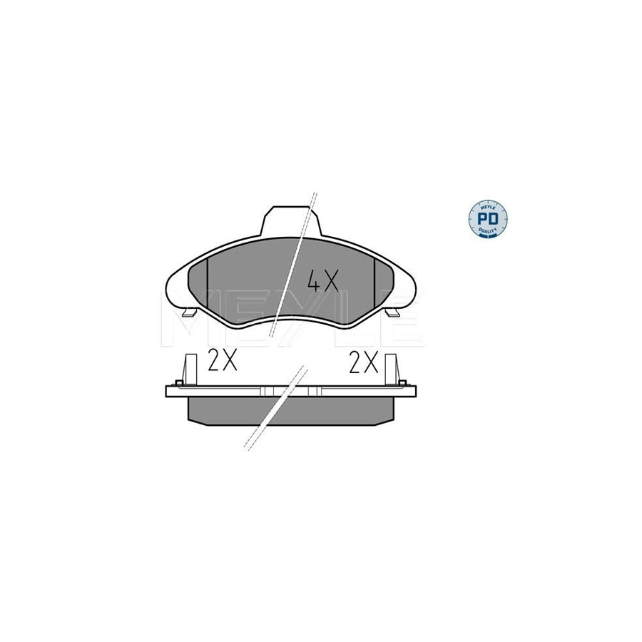 Meyle 025 233 0018/Pd Brake Pad Set