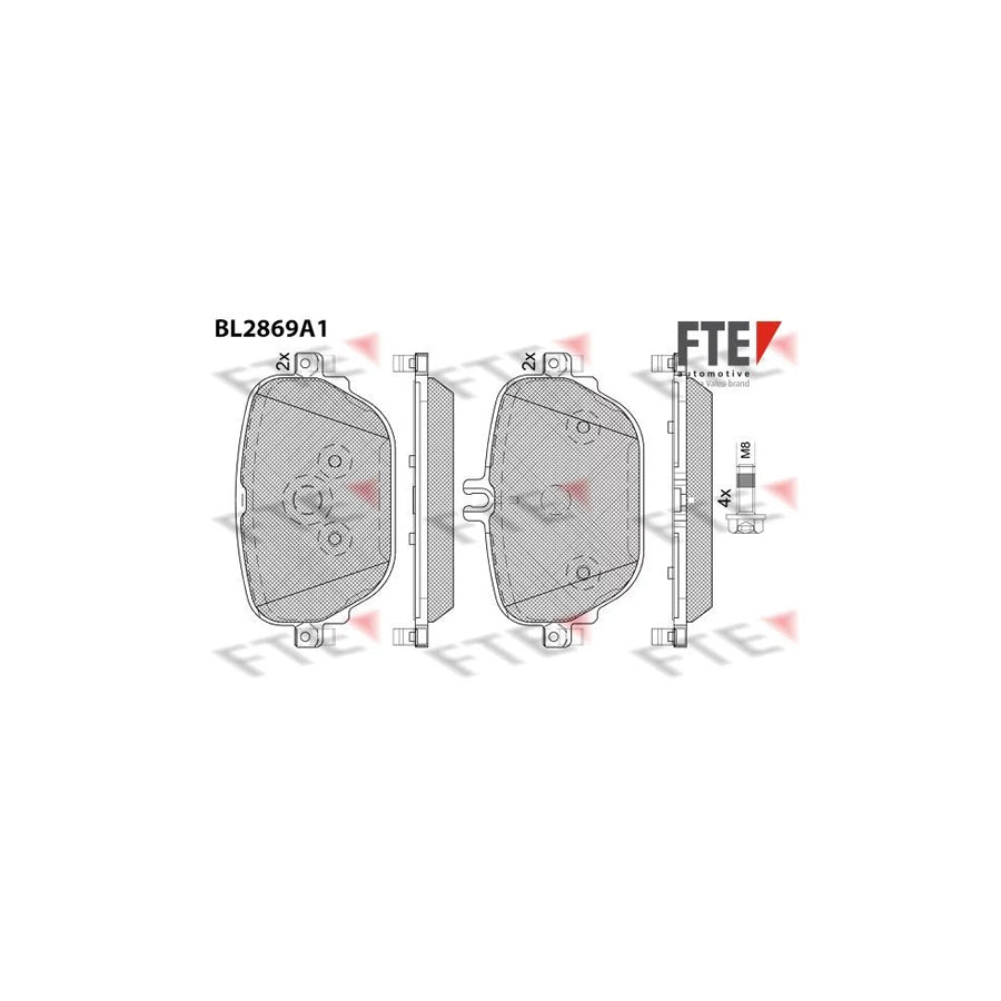 FTE Bl2869A1 Brake Pad Set